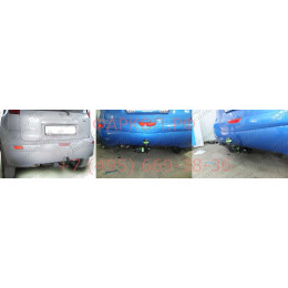 N101-A Лидер-плюс ТСУ для Nissan Note 2005-2014 без снятия и выреза бампера. Нагрузки: 1100/75 кг, масса фаркопа 17,68 кг, требуется 6 сверлений (без электрики в 