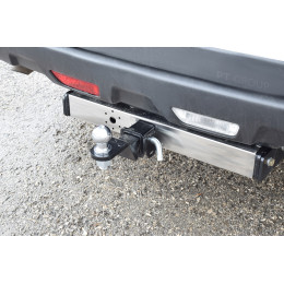 NXT-07-991124.00 PT GROUP Фаркоп с нержавеющей накладкой на Nissan X-Trail T31 2007-2014 без подрезки бампера. Тип шара: E (легкосъемный шар под квадрат). Нагрузки: 220