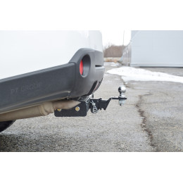 NXT-07-991124.00 PT GROUP Фаркоп с нержавеющей накладкой на Nissan X-Trail T31 2007-2014 без подрезки бампера. Тип шара: E (легкосъемный шар под квадрат). Нагрузки: 220