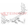 O-137 STEINHOF Фаркоп на Opel Astra H седан 2007-2012 без снятия и подрезки бампера. Тип шара: AH (горизонтальное быстросъемное крепление шара на ключе). Нагрузки: 1650/75 кг, масса фаркопа 19,9 кг (без электрики в комплекте)