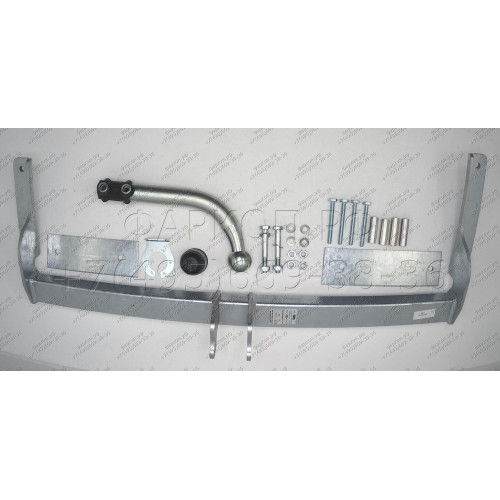 O047A GALIA Полностью оцинкованный фаркоп на Opel Astra H хетчбек 3/5 дверей 2004-2009, номерной знак на заднем бампере. Тип шара: A. Установка без снятия и выреза бампера. Нагрузки: 1500/75 кг, масса фаркопа 15,72 кг