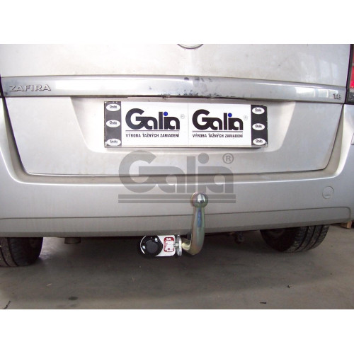 O052A GALIA Полностью оцинкованный фаркоп на Opel Zafira B 2005-2012. Тип шара: A. Невидимый вырез бампера. Нагрузки: 1500/75 кг, масса фаркопа 16,75 кг