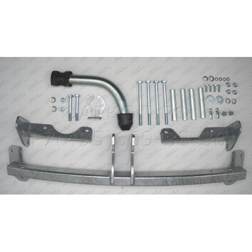 O052A GALIA Полностью оцинкованный фаркоп на Opel Zafira B 2005-2012. Тип шара: A. Невидимый вырез бампера. Нагрузки: 1500/75 кг, масса фаркопа 16,75 кг