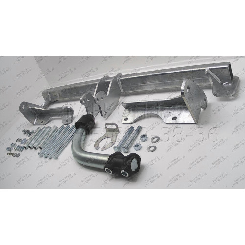O052A GALIA Полностью оцинкованный фаркоп на Opel Zafira B 2005-2012. Тип шара: A. Невидимый вырез бампера. Нагрузки: 1500/75 кг, масса фаркопа 16,75 кг