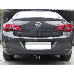 O061A GALIA Полностью оцинкованный фаркоп на Opel Astra J седан/универсал 2009-2015. Подрозетник убирается за бампер. Тип шара: A. Невидимый вырез бампера. 