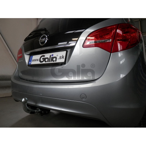 O064A GALIA Полностью оцинкованный фаркоп на Opel Meriva 2010-2017. Подрозетник убирается за бампер. Тип шара: A. Без выреза бампера. Нагрузки: 1500/75 кг, масса фаркопа 15,72 кг