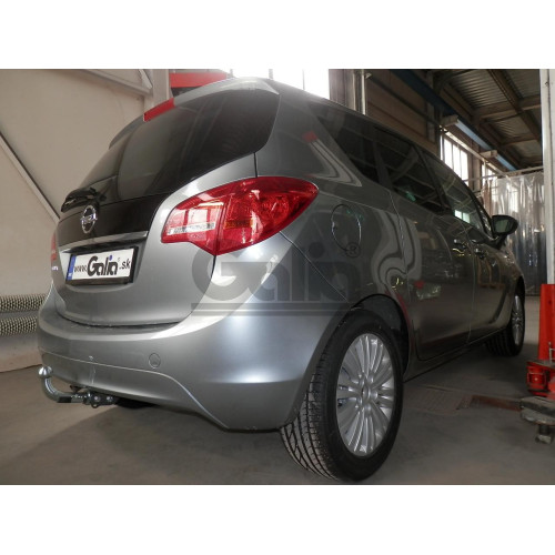 O064A GALIA Полностью оцинкованный фаркоп на Opel Meriva 2010-2017. Подрозетник убирается за бампер. Тип шара: A. Без выреза бампера. Нагрузки: 1500/75 кг, масса фаркопа 15,72 кг