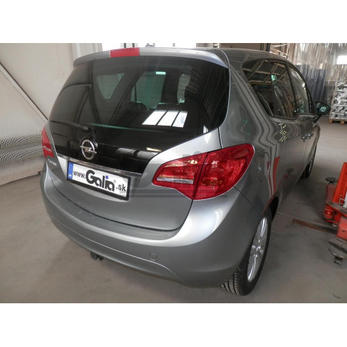 O064A GALIA Полностью оцинкованный фаркоп на Opel Meriva 2010-2017. Подрозетник убирается за бампер. Тип шара: A. Без выреза бампера. Нагрузки: 1500/75 кг, масса фаркопа 15,72 кг