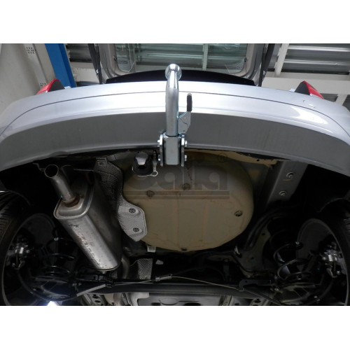O064A GALIA Полностью оцинкованный фаркоп на Opel Meriva 2010-2017. Подрозетник убирается за бампер. Тип шара: A. Без выреза бампера. Нагрузки: 1500/75 кг, масса фаркопа 15,72 кг