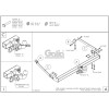 O066C GALIA Полностью оцинкованный фаркоп на Renault Trafic 2014-, Opel Vivaro 2014-2018, FIAT Talento 2016-2020, Nissan NV300 L1,L2 2016-. Тип шара: C (горизонтальный съемный). Установка без снятия и выреза бампера. Нагрузки: 2500/120 кг, масса фаркопа 2