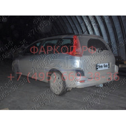 P037C GALIA Полностью оцинкованный фаркоп на Peugeot 206 универсал 2002-2010. Тип шара: C (горизонтальный съемный). Установка без снятия и выреза бампера. Н