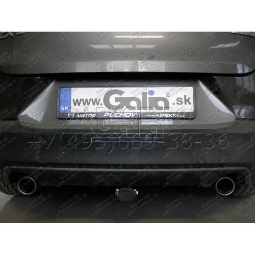 M137A GALIA Полностью оцинкованный фаркоп на Mazda CX-3 2015-. Подрозетник убирается за бампер. Тип шара: A. Невидимый вырез бампера. Нагрузки: 1800/80 кг, масса фаркопа 15,72 кг