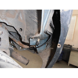 R046C GALIA Полностью оцинкованный фаркоп на Renault Scenic RX4 1999-2007. Тип шара: C (горизонтальный съемный). Установка без снятия и выреза бампера. Нагрузк