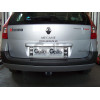 R074C GALIA Полностью оцинкованный фаркоп на Renault Megane II 2003-2008 (classic) седан/универсал, Megane III универсал 2008-2016. Подрозетник убирается за бампер. Тип шара: C (горизонтальный съемный). Установка без выреза бампера. Нагрузки: 1300/75 кг, 