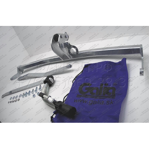 R074C GALIA Полностью оцинкованный фаркоп на Renault Megane II 2003-2008 (classic) седан/универсал, Megane III универсал 2008-2016. Подрозетник убирается за бампер. Тип шара: C (горизонтальный съемный). Установка без выреза бампера. Нагрузки: 1300/75 кг, 