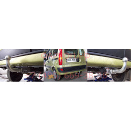 R081A GALIA Полностью оцинкованный фаркоп на Renault Kangoo 1998-2010, кроме 4x4, кроме Long. Тип шара: A. Установка без снятия и выреза бампера. Нагрузки: 1350/75 кг,