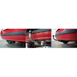 R085C GALIA Полностью оцинкованный фаркоп на Renault Clio GrandTour III универсал 2008-2013, Clio GrandTour IV универсал 2008-2013. Подрозетник убирается за бампер. Тип шара