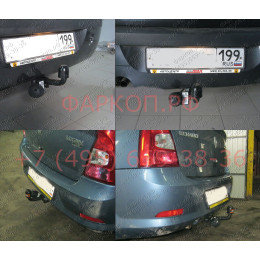 RN 02 AVTOS Фаркоп на Renault Logan седан 2005-2014, Dacia Logan седан 2005-2014 без подрезки бампера. Тип шара: A. Нагрузки: 1200/75 кг, масса фаркопа 13 кг (без электрики в 