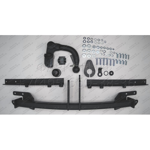 S-369 STEINHOF Фаркоп на Subaru Outback 2009-2015. Требуется подрезка бампера. Тип шара: AV (вертикальное быстросъемное крепление шара на ключе). Нагрузки: 2000/85 кг, масса фаркопа 21,4 кг (без электрики в комплекте)