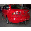 S070A GALIA Полностью оцинкованный фаркоп на SEAT Cordoba седан 2002-2009. Подрозетник убирается за бампер. Тип шара: A. Невидимый вырез бампера. Нагрузки: 1200/50 кг, масса фаркопа 13,75 кг
