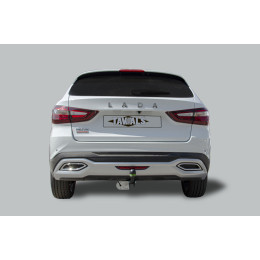 T-VAZ-46A TAVIALS ТСУ для Lada Vesta NG Cross 2023-. Требуется подрезка бампера. Тип шара: A. Нагрузки: 900/75 кг, масса фаркопа 11,9 кг (без электрики в комплекте)