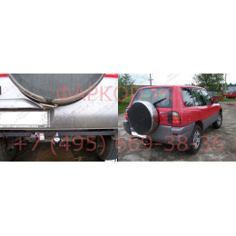 T030C GALIA Полностью оцинкованный фаркоп на Toyota RAV4 1995-2000. Тип шара: C (горизонтальный съемный). Установка без снятия и выреза бампера. Нагрузки: 175