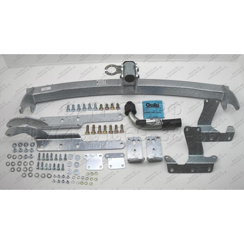T061C GALIA Полностью оцинкованный фаркоп на Toyota RAV4 2013-2019. Тип шара: C (горизонтальный съемный). Минимальная подрезка бампера. Нагрузки: 2000/90 кг, масса фаркопа 24,47 кг