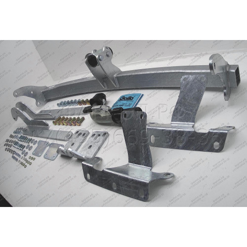 T061C GALIA Полностью оцинкованный фаркоп на Toyota RAV4 2013-2019. Тип шара: C (горизонтальный съемный). Минимальная подрезка бампера. Нагрузки: 2000/90 кг, масса фаркопа 24,47 кг