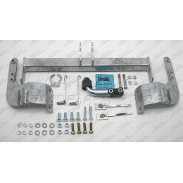 T071A GALIA Полностью оцинкованный фаркоп на Toyota Land Cruiser 200 2008-2021, Lexus LX 2008-2021. Тип шара: A. Установка без снятия и выреза бампера. Нагрузки: 3500/140 кг, м