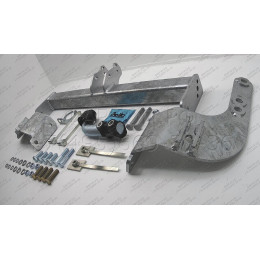 T071A GALIA Полностью оцинкованный фаркоп на Toyota Land Cruiser 200 2008-2021, Lexus LX 2008-2021. Тип шара: A. Установка без снятия и выреза бампера. Нагрузки: 3500/140 кг, м