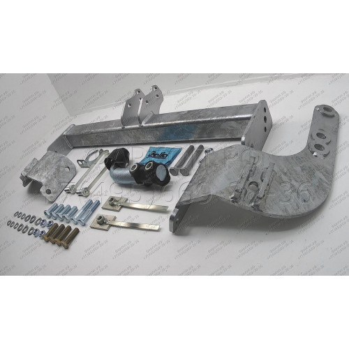 T071A GALIA Полностью оцинкованный фаркоп на Toyota Land Cruiser 200 2008-2021, Lexus LX 2008-2021. Тип шара: A. Установка без снятия и выреза бампера. Нагрузки: 3500/140 кг, масса фаркопа 19,62 кг