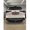 T077C GALIA Полностью оцинкованный фаркоп на Toyota Highlander 2021-. Тип шара: C (горизонтальный съемный). Без подрезки бампера. Нагрузки: 2200/100 кг, масса фаркопа 20,67 кг