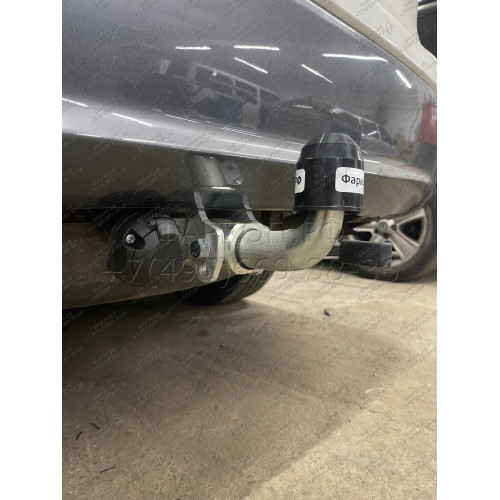T077C GALIA Полностью оцинкованный фаркоп на Toyota Highlander 2021-. Тип шара: C (горизонтальный съемный). Без подрезки бампера. Нагрузки: 2200/100 кг, масса фаркопа 20,67 кг