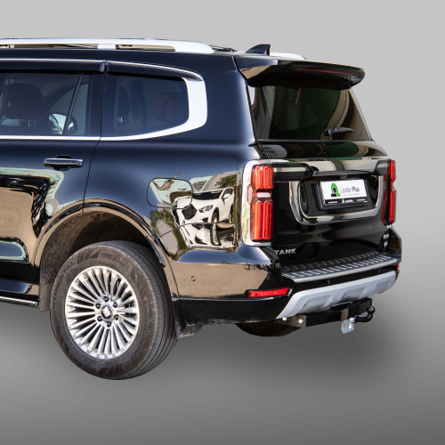 T201-FC Лидер-плюс ТСУ для Tank 500 2022-, Haval H5 2024- без снятия и выреза бампера. Тип шара: FC. Нагрузки: 1200/50 кг, масса фаркопа 22,6 кг (без электрики в комплекте)