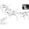 TCU00067 ТСС Фаркоп оцинкованный на Lexus RX200t Sport 2015-2022 без подрезки бампера. Тип шара: A. Нагрузки: 1250/75 кг