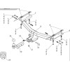 TCU00107 ТСС Фаркоп на Mazda CX-9 2017-2024 без подрезки бампера. Тип шара: E (шаровый узел под американский квадрат). Нагрузки: 1500/75 кг