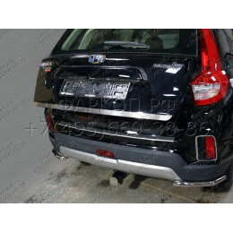 TCU00137 ТСС Фаркоп на Geely Emgrand X7 2018-2021 без подрезки бампера. Тип шара: E (шаровый узел под американский квадрат). Нагрузки: 1500/100 кг