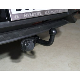 TCU00277 ТСС Фаркоп на Hyundai Elantra 2020-. Требуется подрезка бампера. Тип шара: A. Нагрузки: 1000/75 кг