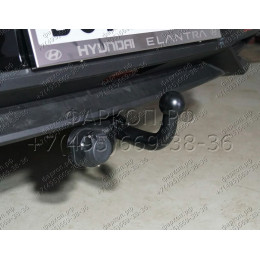 TCU00277 ТСС Фаркоп на Hyundai Elantra 2020-. Требуется подрезка бампера. Тип шара: A. Нагрузки: 1000/75 кг