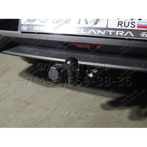 TCU00277 ТСС Фаркоп на Hyundai Elantra 2020-. Требуется подрезка бампера. Тип шара: A. Нагрузки: 1000/75 кг