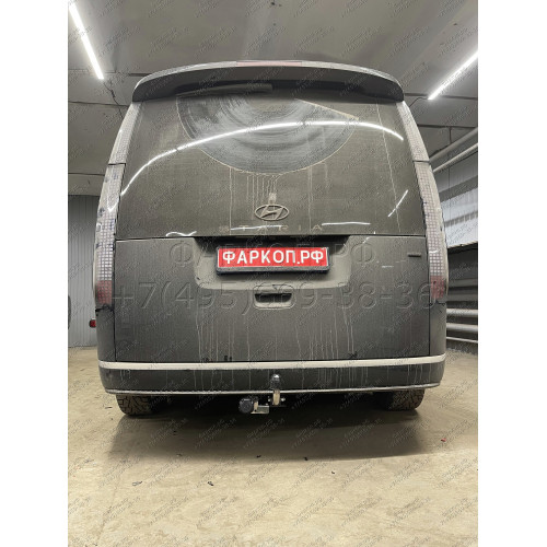 TCU00301N ТСС Распродажа! Фаркоп на Hyundai Staria 2021- (корейская сборка) без подрезки бампера. Тип шара: A (нержавеющий). Нагрузки: 1200/75 кг