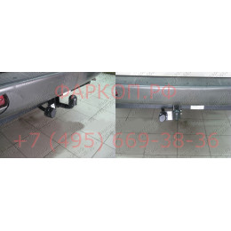 TD 166 AVTOS Фаркоп на Tagaz Road Partner 2008-2011 без подрезки бампера. Тип шара: A. Нагрузки: 1500/75 кг, масса фаркопа 20 кг (без электрики в комплекте)