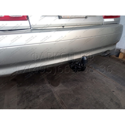H.T45.A HALTY Фаркоп на Toyota Corona Premio 1996-2001, Toyota Carina T210 1996-2001. Требуется подрезка бампера. Тип шара: A. Нагрузки: 500/50 кг, масса фаркопа 12,9 кг
