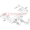 V-131 STEINHOF Фаркоп на Volkswagen Transporter T5 2003-2015, Transporter T6 2015-2024, Volkswagen Caravelle T5 2003-2015, Caravelle T6 2015-2024, Volkswagen Multivan T5 2003-2015, Multivan T6 2015-2022, в т.ч. 4x4, в т.ч. с парктрониками без подрезки бам