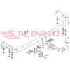 V-304 STEINHOF Фаркоп на Volvo S60 седан 2000-2010. Требуется подрезка бампера. Тип шара: AH (горизонтальное быстросъемное крепление шара на ключе). Нагрузки: 1600/85 кг, масса фаркопа 17,1 кг (без электрики в комплекте)