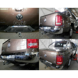 V076A GALIA Полностью оцинкованный фаркоп на Volkswagen Amarok 2010-2022. Тип шара: A. Установка без снятия и выреза бампера. Нагрузки: 3500/130 кг, масса фаркопа 5,