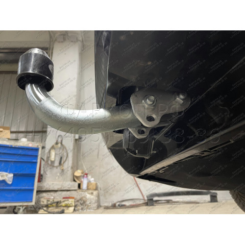 V081A GALIA Полностью оцинкованный фаркоп на Volkswagen Passat B8 седан/универсал 08/2014-2023, в т.ч. Alltrack B8 2015-2023, Skoda Superb 3 седан/универсал 03/2015-2024. Подрозетник убирается за бампер. Тип шара: A. Невидимый вырез бампера. Нагрузки: 220