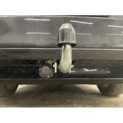 V081A GALIA Полностью оцинкованный фаркоп на Volkswagen Passat B8 седан/универсал 08/2014-2023, в т.ч. Alltrack B8 2015-2023, Skoda Superb 3 седан/универсал 03/2015-2024. Подрозетник убирается за бампер. Тип шара: A. Невидимый вырез бампера. Нагрузки: 220