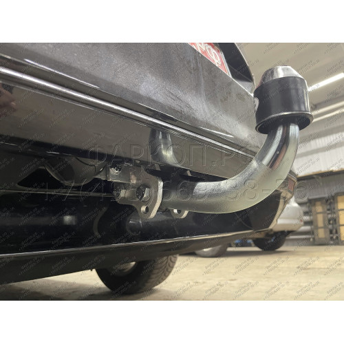 V081A GALIA Полностью оцинкованный фаркоп на Volkswagen Passat B8 седан/универсал 08/2014-2023, в т.ч. Alltrack B8 2015-2023, Skoda Superb 3 седан/универсал 03/2015-2024. Подрозетник убирается за бампер. Тип шара: A. Невидимый вырез бампера. Нагрузки: 220