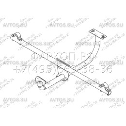 VAZ-51 AVTOS Фаркоп на Lada 4x4, 2121, 21213, 21214, 2131, 2329 1977- без снятия и подрезки бампера. Тип шара: H (несъемный сварной). Нагрузки: 800/50 кг, масса фаркопа 8 кг (